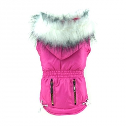 Zimní bunda pro psa vel. M - růžová