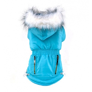 Zimní bunda pro malého psa modrá