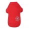 Luxusní oboustranná zimní bunda pro psa vel S - červená