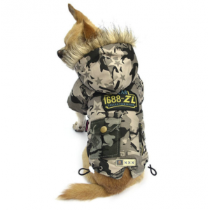 Maskáčová bunda pro psa Army vel. M - zelená