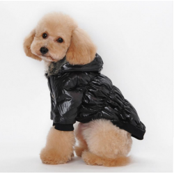 Zimní bunda pro psa černá - vel. XL