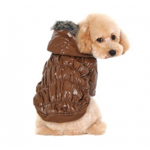Zimní bunda pro psa hnědá - vel. XL