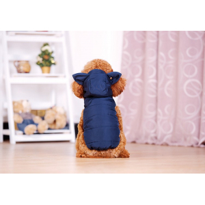 Zimní bunda pro malého psa MODRÁ - vel. XS