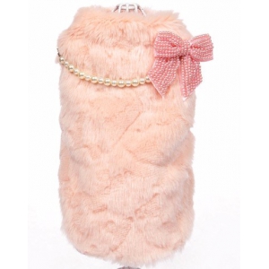 Luxusní kabátek pro psa s mašlí vel. XS