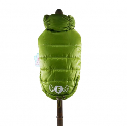 Outdoorová zimní vesta pro psa zelená - vel. S (délka 25cm)