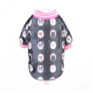 Luxusní zimní bunda Chihuahua - růžová vel. S