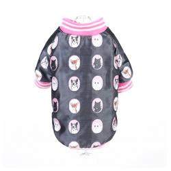 Luxusní zimní bunda Chihuahua - růžová vel. S