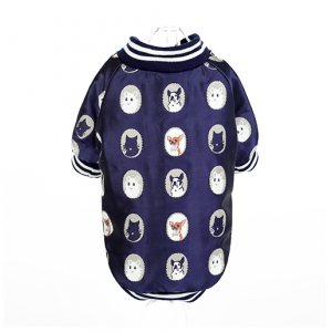 Luxusní zimní bunda Chihuahua - modrá vel. S