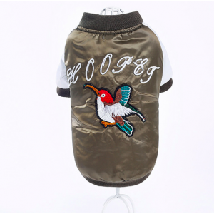 Luxusní bunda pro psa Bird khaki vel. M