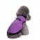 Zimní bunda pro psa se zapínáním na zádech fialová