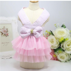 Růžové šaty pro psa s tylovou sukní vel. M