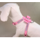 Luxusní postroj pro psa s kamínky - rúžový vel. S