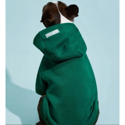 Mikina pro psa s kapucí zelená vel. M