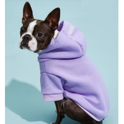 Mikina pro psa s kapucí fialová vel. L
