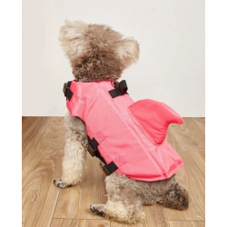 Záchranná plovací vesta pro malého psa - růžová vel. XS